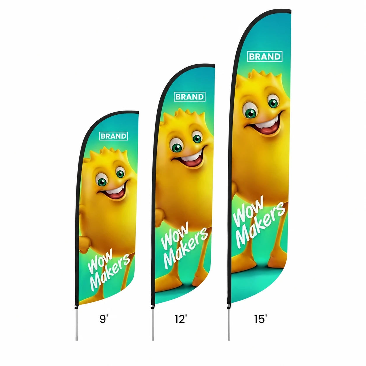 Custom Convex Flags with example event graphics