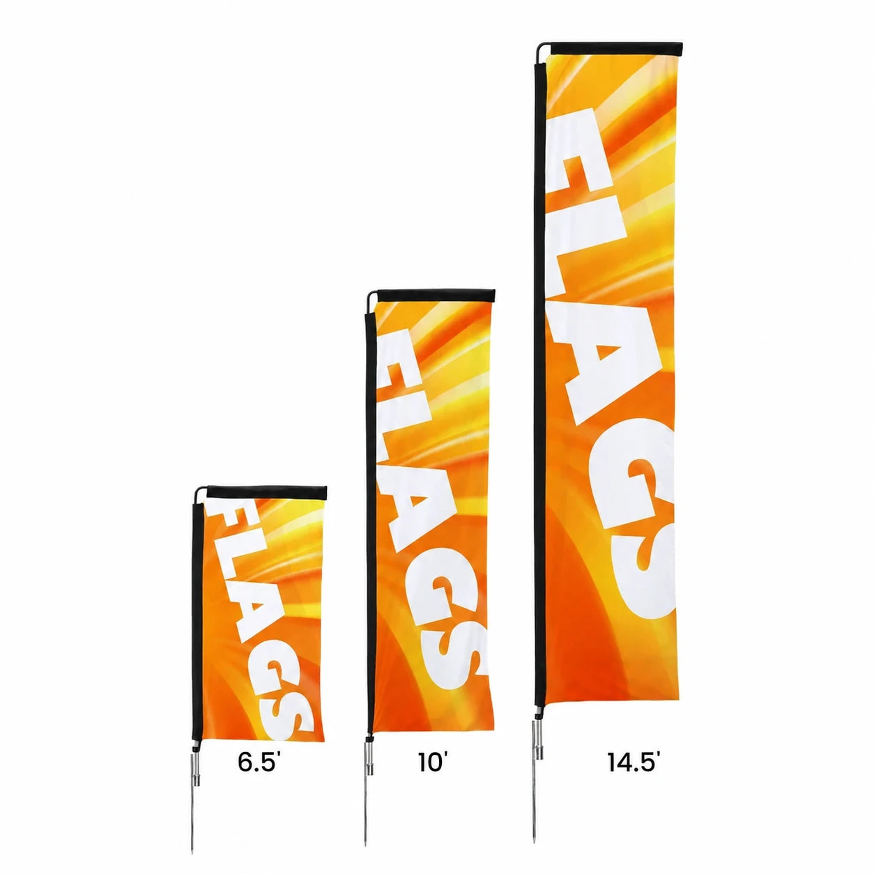 Custom Rectangle Flags with example event graphics